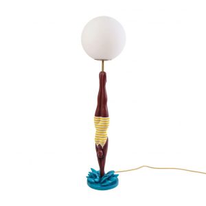 LAMPE LADY DIVER JAUNE