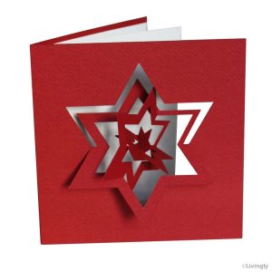 CARTE BAUHAUS STAR RED