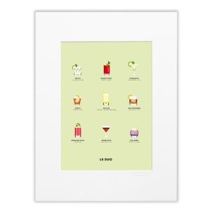 POSTER LE DUO PLANCHE COCKTAILS