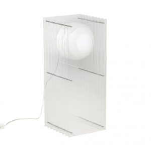 LAMPE DE TABLE LOP BIG RECTANGLE CLEAR