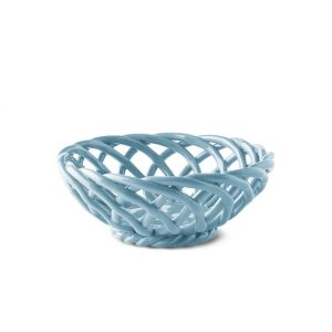 CORBEILLE CERAMIC SMALL LIGHT BLUE