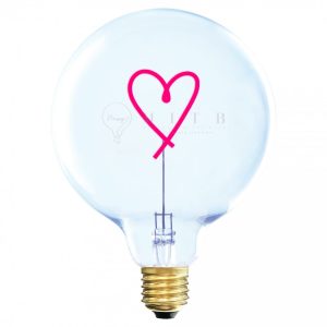 AMPOULE COEUR ROSE