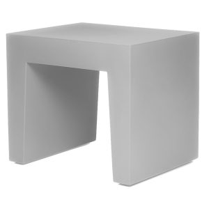 POUF TABOURET CONCRETE SEAT LIGHT GREY
