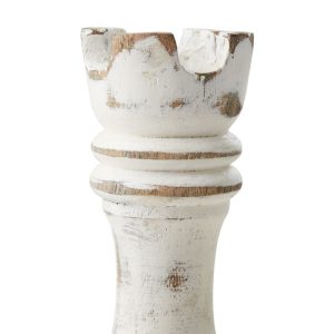 PIECE D'ECHECS DECORATIVE BLANC