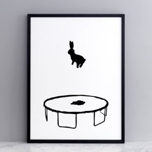 POSTER RABBIT BOUNCING