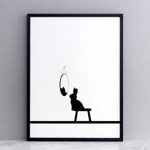 POSTER RABBIT REFLECTIVE