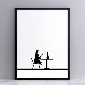 POSTER RABBIT WINE TASTING