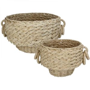 PANIER TRESSE BEIGE GM