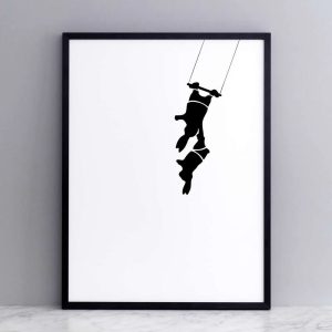 POSTER RABBIT TRAPEZE