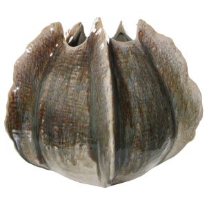 VASE AGAVE MARRON