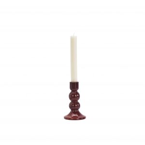 BOUGEOIR EN VERRE MARRON PM