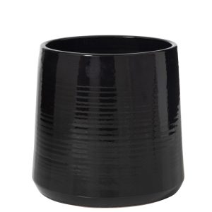 CACHE POT CERAMIQUE NOIR L