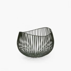 CORBEILLE A FRUITS METAL VERT GIO
