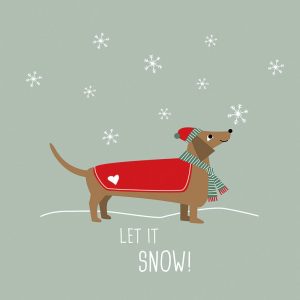 SERVIETTE WINTER STORY 25X25