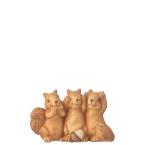 3 ECUREUILS VOIR/ENTENDRE/SE TAIRE