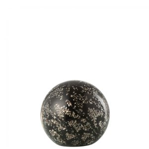 PRESSE PAPIER STARDUST VERRE OR/NOIR S