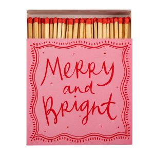 ALLUMETTES CARREES MERRY AND BRIGHT