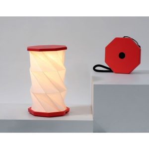 LAMPE TWIST MINI HEXAGON CORAIL
