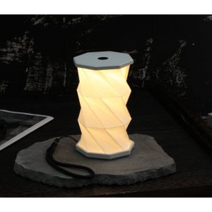 LAMPE TWIST MINI HEXAGON BLANC