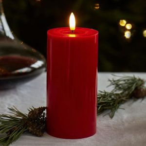 BOUGIE SILLE ROUGE H15CM