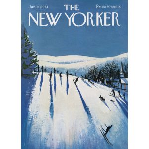 CARTE THE NEW YORKER 120 GETZ SKIERS MAKE THEIR WAY