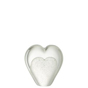 PRESSE PAPIER COEUR BLANC