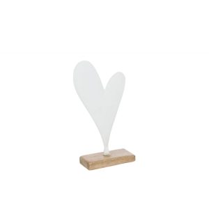 COEUR SUR PIED BLANC L