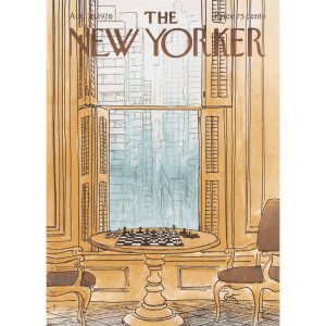 POSTER THE NEW YORKER 119 GETZ CHESS