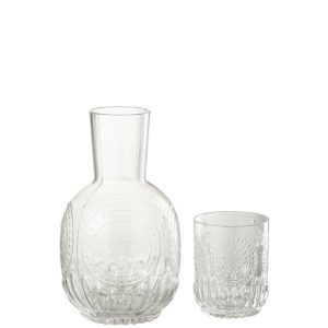 CARAFE+VERRE MAYA VERRE TRANSPARENT