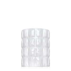 VASE MATELASSE BLANC MAT