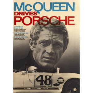 POSTER LA GALERIE PHOTO MCQUEEN PORSCHE