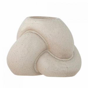 BOUGEOIR TANGLE NATURE GRES D12XH10