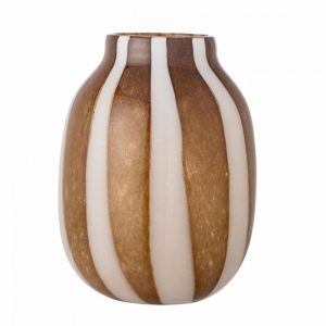 VASE MAYAH MARRON VERRE