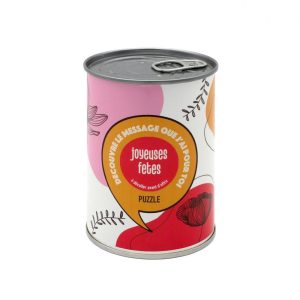 PUZZLE BOITE CONSERVE JOYEUSES FETES