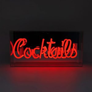 NEON COCKTAILS ROUGE ACRYLIC BOX