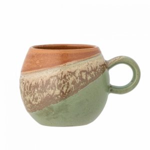 TASSE PAULA VERTE ET TERRACOTA