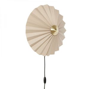 LAMPE MURALE PLISSEE BEIGE