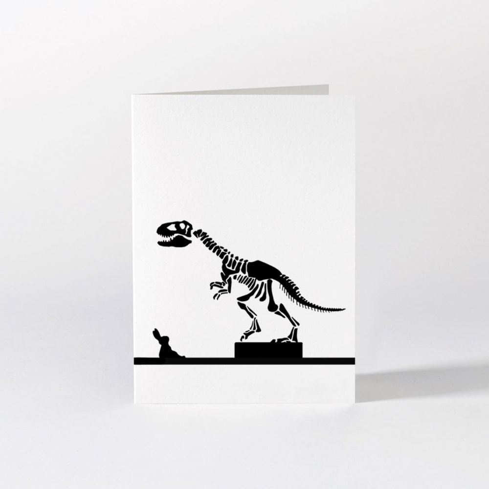 CARTE RABBIT DINOSAUR