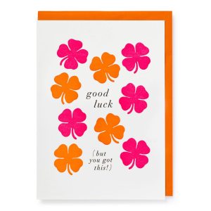 CARTE GOOD LUCK PINK