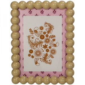 CADRE PHOTO POLYRESINE BEIGE