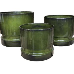 POT METAL AVEC SOUCOUPE VERT MM