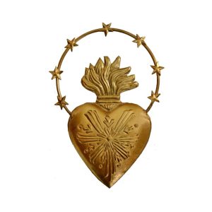 EX VOTO COEUR AUREOLE OR