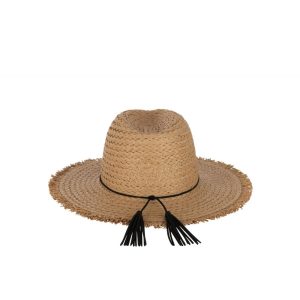 CHAPEAU FLOCHE PAPIER MARRON