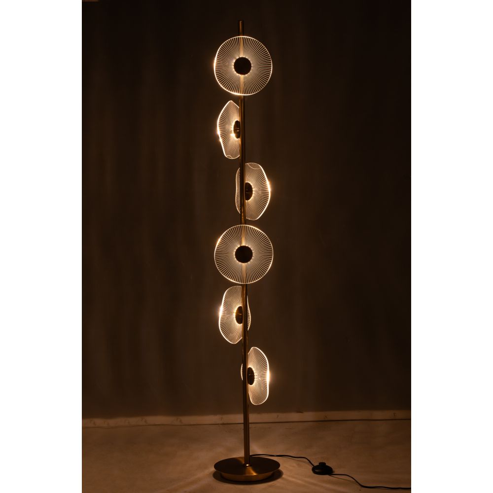 LAMPADAIRE FLEUR OR – Image 3