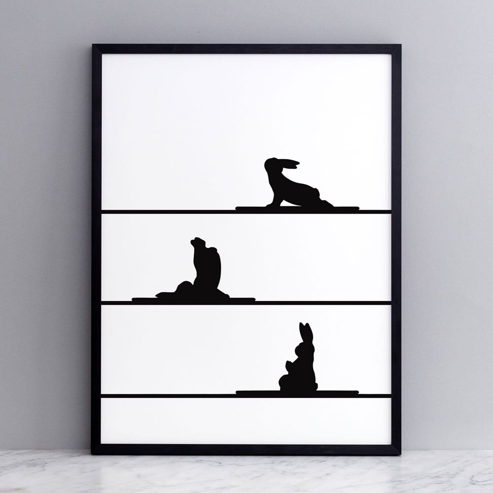 POSTER RABBIT YOGA