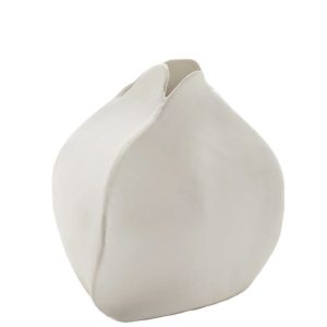 VASE FLOWER L BLANC