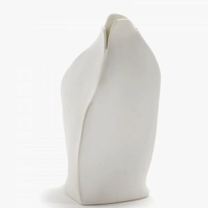 VASE FLOWER S BLANC L8.5 W8.5 H13.5