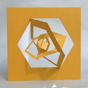 CARTE BAUHAUS HEXAGON YELLOW
