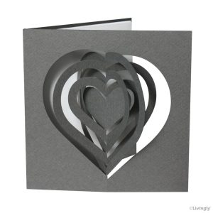 CARTE BAUHAUS HEART GREY