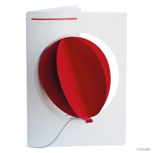 CARTE BALLOON RED